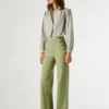 Pantaloni larghi con bottoni sul davanti Pantaloni larghi con bottoni sul davanti