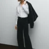 Pantaloni larghi in velluto Pantaloni larghi in velluto