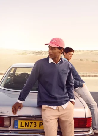 Polo a maniche lunghe con logo ricamato