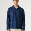 Polo a maniche lunghe con logo ricamato