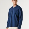 Polo a maniche lunghe con logo ricamato