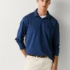Polo a maniche lunghe con logo ricamato