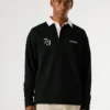 Polo da rugby con logo stampato
