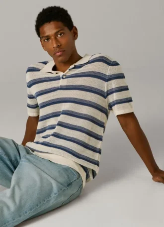 Polo in maglia a righe
