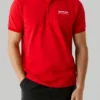 Polo in piqué con logo stampato Polo in piqué con logo stampato