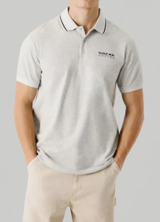 Polo in piqué con logo stampato