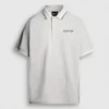Polo in piqué con logo stampato Polo in piqué con logo stampato