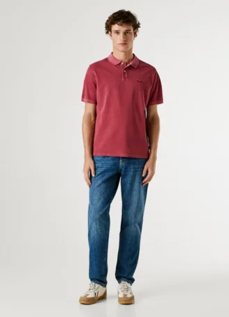Polo slim fit in piqué