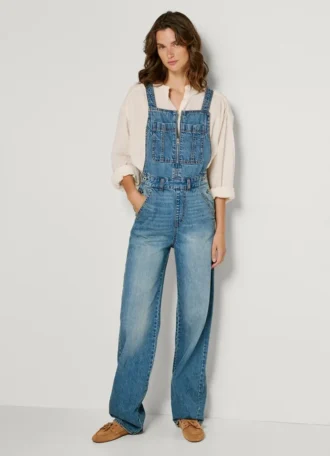 Salopette lunga in denim dalla vestibilità regolare