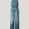 Salopette lunga in denim dalla vestibilità regolare Salopette lunga in denim dalla vestibilità regolare