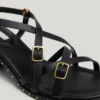 Sandali con dettagli animalier