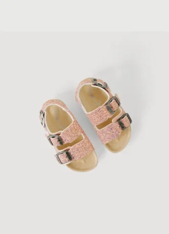 Sandali con dettagli glitterati