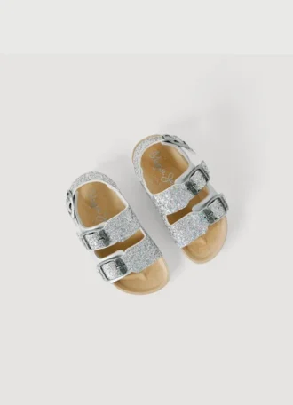 Sandali con dettagli glitterati