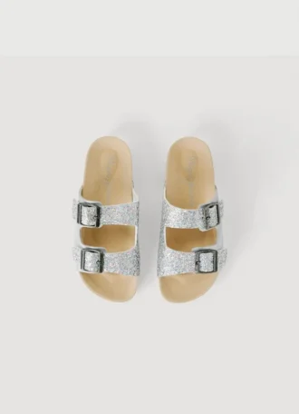 Sandali con dettagli glitterati
