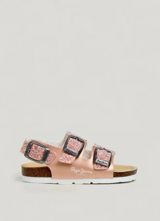 Sandali con dettagli glitterati