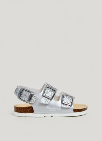 Sandali con dettagli glitterati