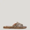Sandali con stampa animalier