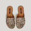 Sandali con stampa animalier