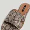 Sandali con stampa animalier