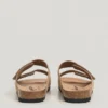 Sandali in pelle scamosciata con doppia chiusura in velcro Sandali in pelle scamosciata con doppia chiusura in velcro