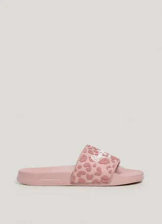 Sandali infradito con stampa animalier
