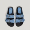 Sandali piatti in pelle scamosciata Sandali piatti in pelle scamosciata