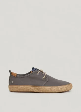 Scarpe Blucher con dettagli in juta