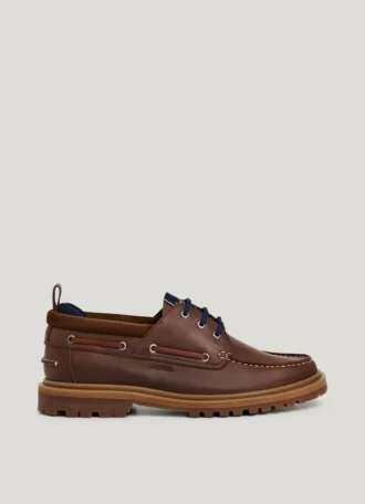 Scarpe da barca in pelle