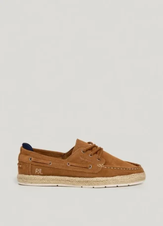 Scarpe da barca in pelle scamosciata
