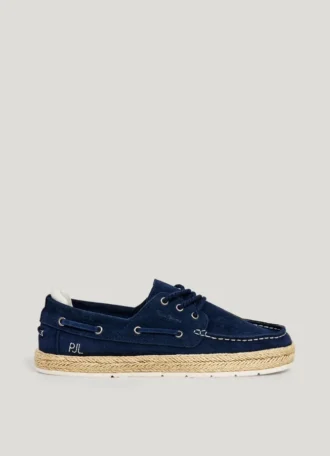 Scarpe da barca in pelle scamosciata