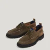 Scarpe da barca in pelle scamosciata
