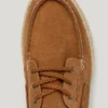 Scarpe da barca in pelle scamosciata