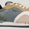 Scarpe da ginnastica in pelle con dettagli in pelle scamosciata – Londra