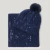 Set cappello e sciarpa con paillettes Set cappello e sciarpa con paillettes