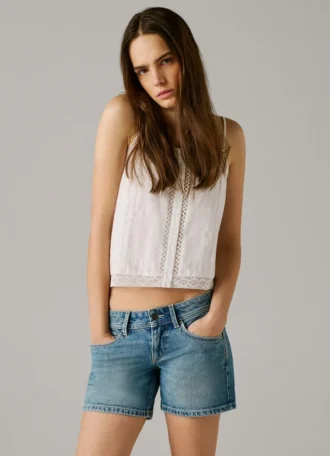 Shorts in denim dalla vestibilità regolare