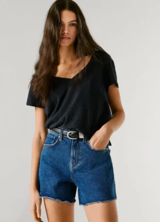 Shorts in denim dalla vestibilità regolare