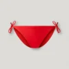 Slip bikini con logo stampato