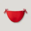 Slip bikini con logo stampato