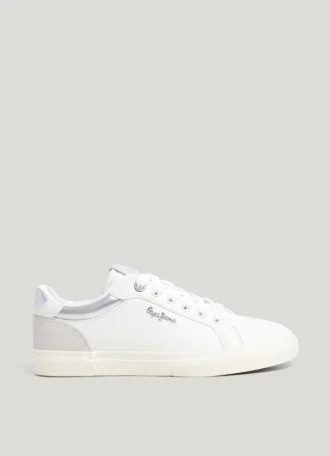 Sneakers classiche con dettagli in pelle scamosciata