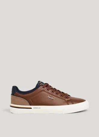 Sneakers classiche con dettagli in pelle scamosciata