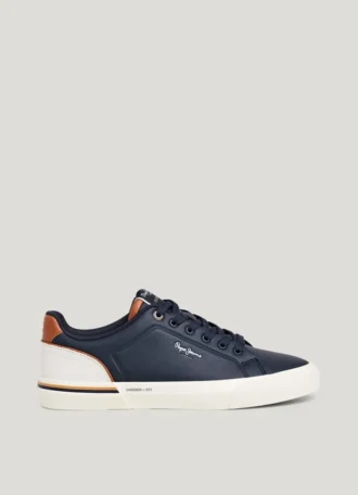 Sneakers classiche con dettagli in pelle scamosciata
