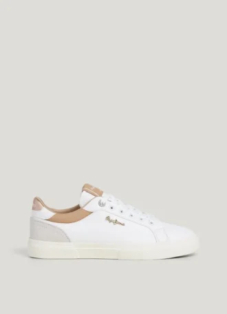 Sneakers classiche con dettagli in pelle scamosciata