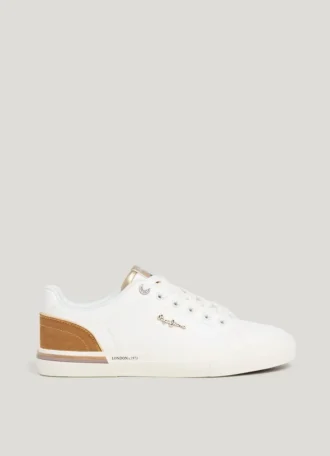 Sneakers classiche con dettagli in pelle scamosciata