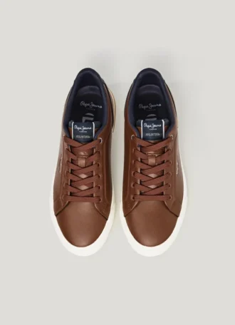Sneakers classiche con dettagli in pelle scamosciata