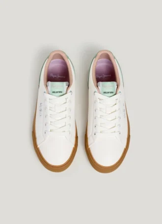 Sneakers classiche con dettagli in pelle scamosciata