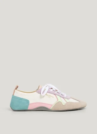 Sneakers con dettagli in pelle scamosciata – Noa