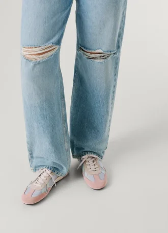 Sneakers con dettagli in pelle scamosciata – Noa