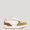 Sneakers con plateau combinato