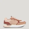 Sneakers con plateau combinato