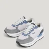 Sneakers con plateau combinato